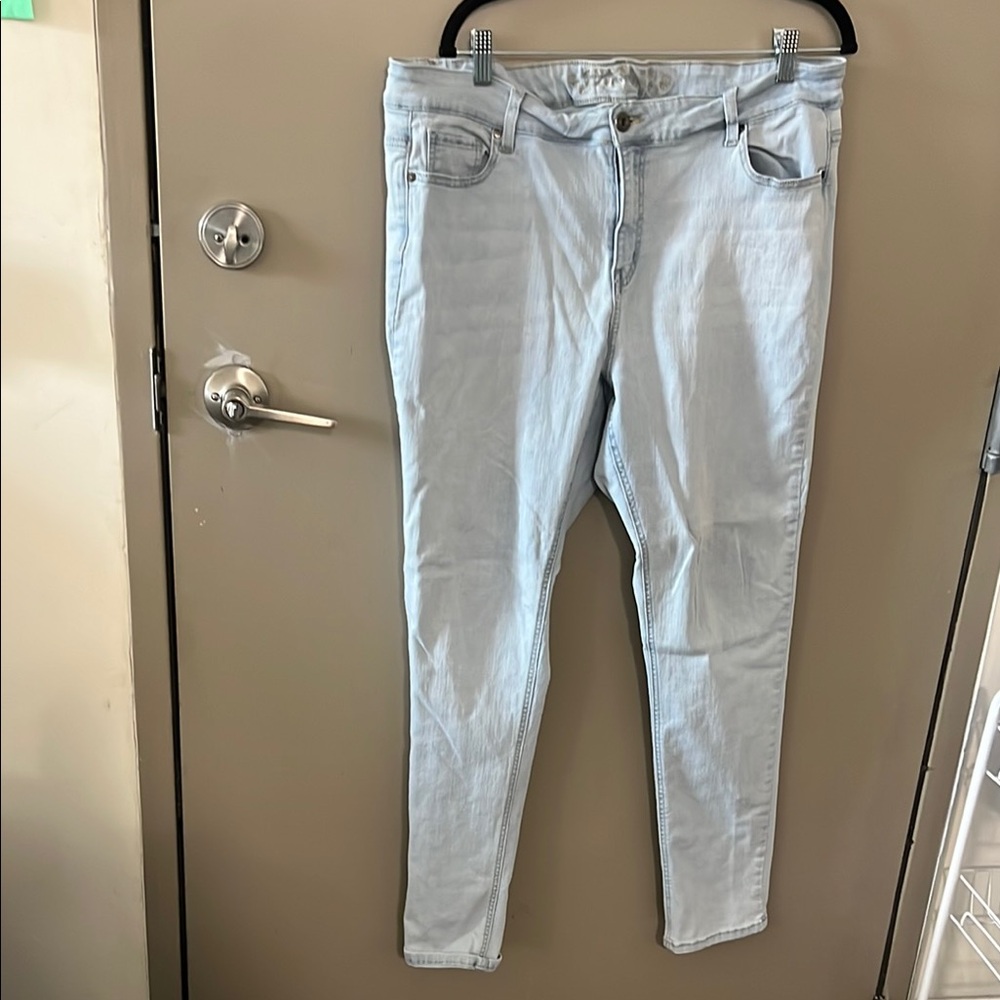 Pre-owned Wax Jeans Light Blue Women's Jeans size 22 (Stretchy)